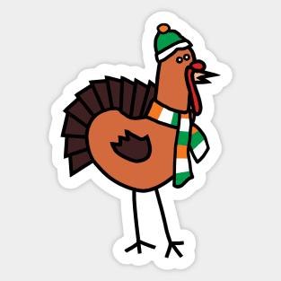 Thanksgiving Turkey on St Patricks Day Sticker